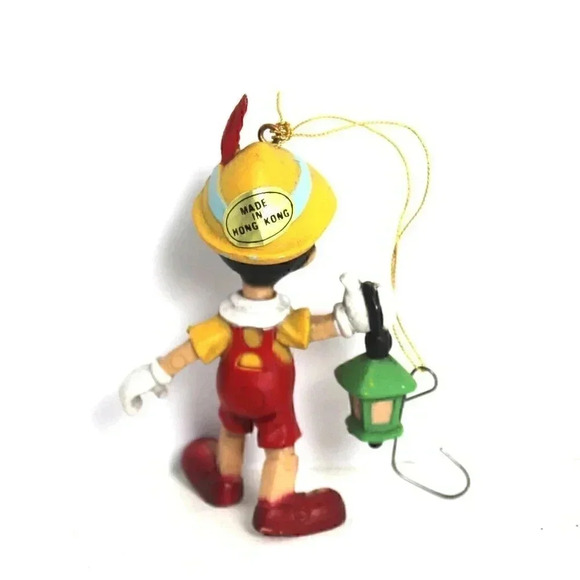 Vtg Holiday Plastic Pinocchio Christmas Tree Ornament (Walt Disney) Hong Kong - Picture 2 of 2